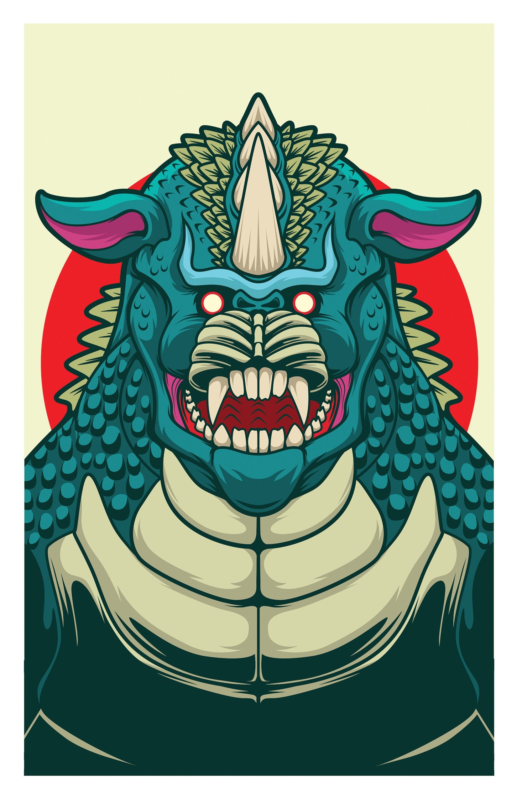 Salunga (Godzilla Singular Point) 11x17 print