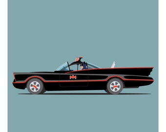 Bat-mobile 11x11 print