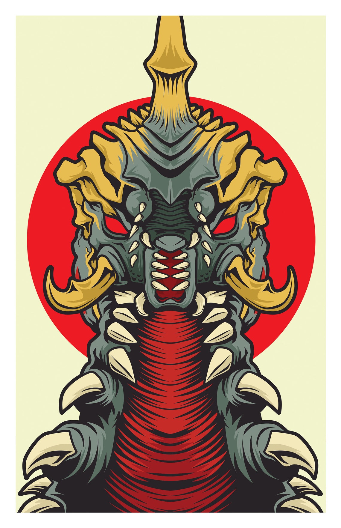 Battra Larva 11x17 Print - Etsy