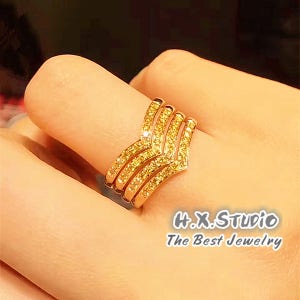 Yellow Diamond Wedding Ring in 18K Yellow Gold, 18K Yellow Diamonds Stack Eternity Band, Bridal sets, Engagement, Anniversary, Valentine
