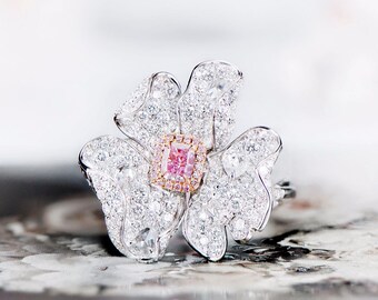 Cartier pink 2024 diamond ring