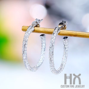 Diamond Mobius Möbius Strip Stud Earrings in Solid 18k Gold/Custom Fine Jewelry/Personalization Design/Gift for Women and Girls