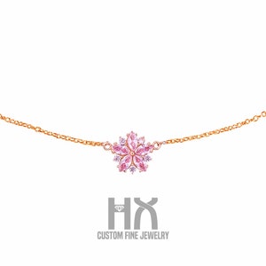 Pink Sapphire & Diamond Necklace Round 58.42 ctw.
