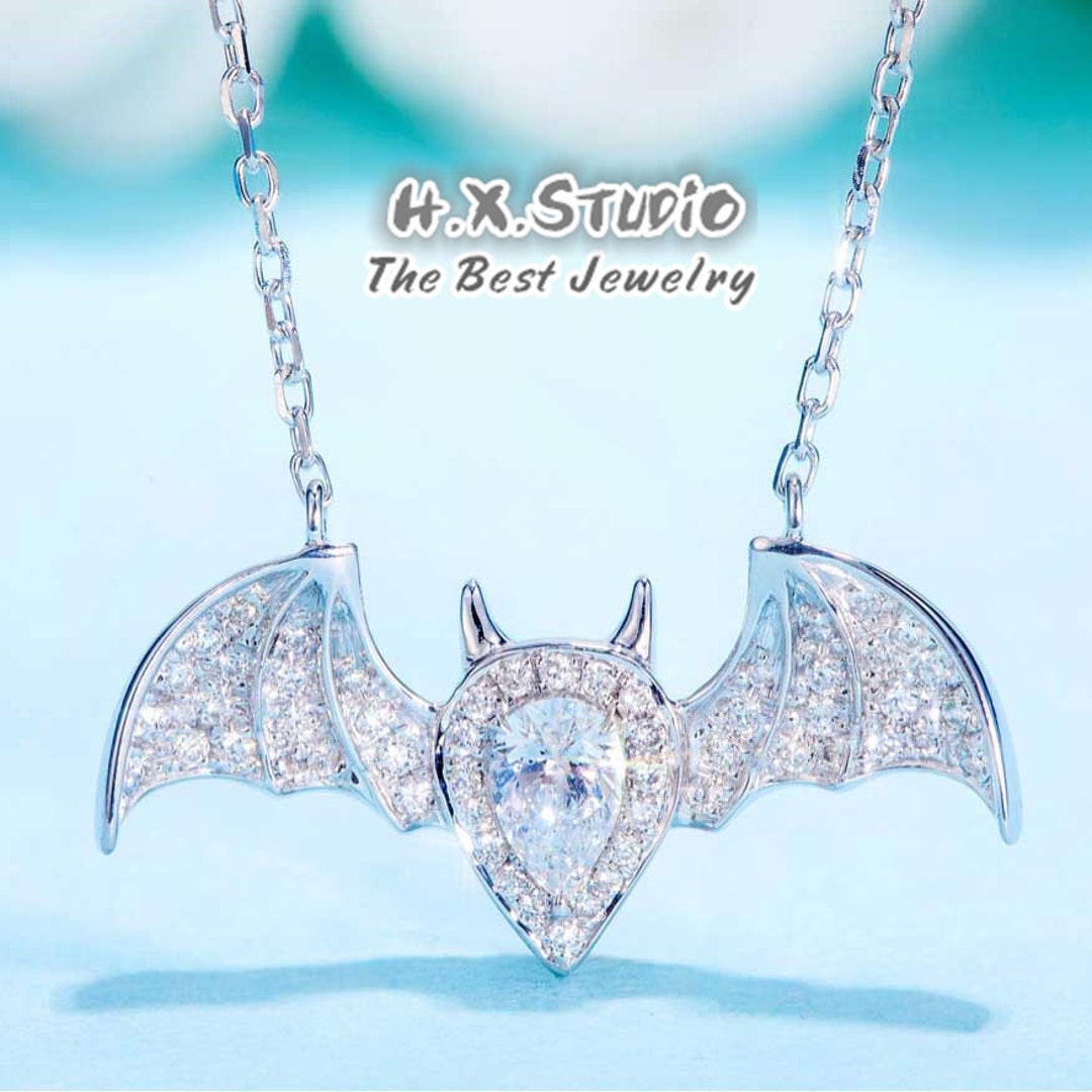 Sterling Silver Bat Necklace