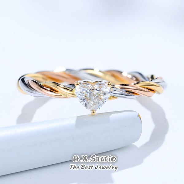 Rope Engagement Ring - Etsy