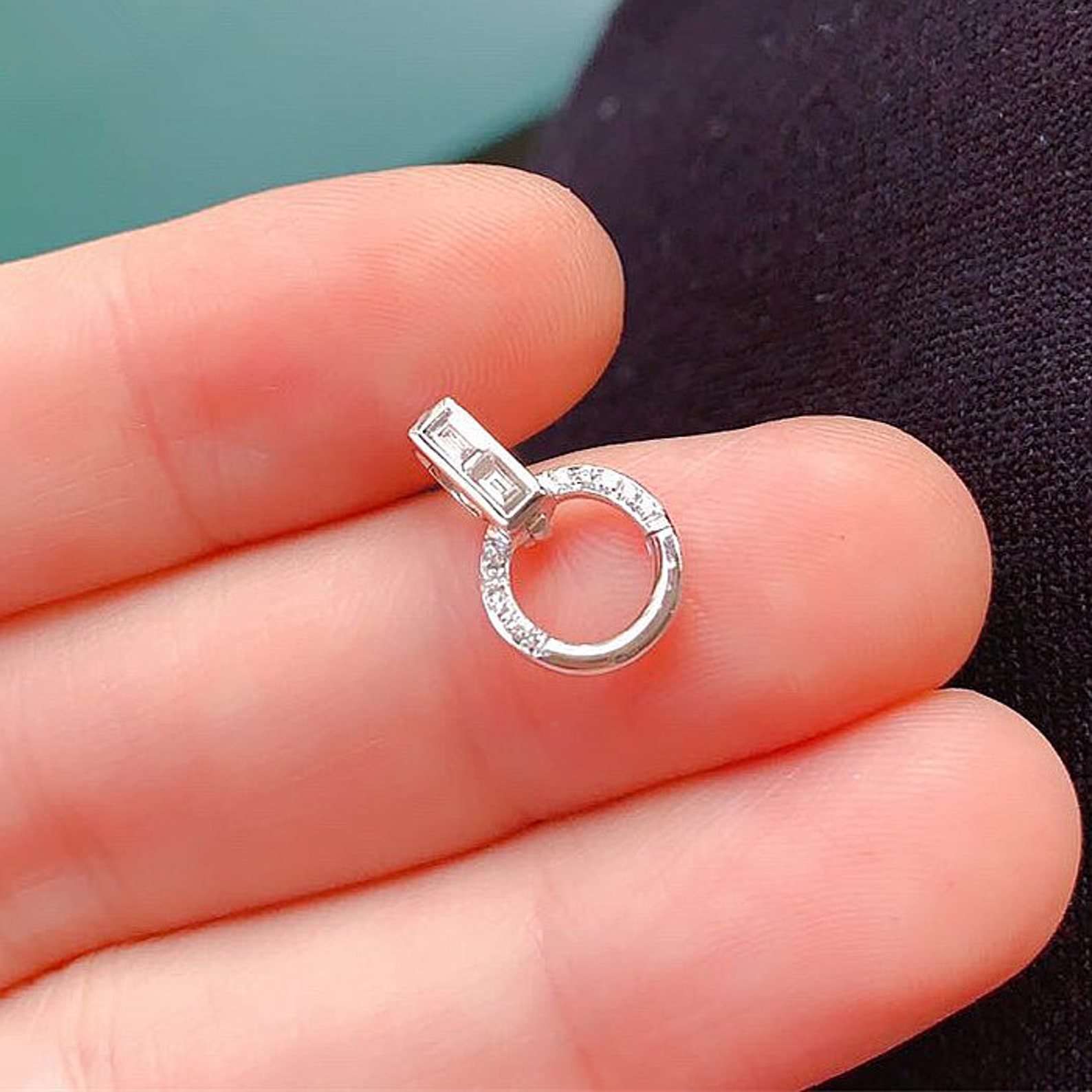 Solid 18k Gold Diamond Clasp for Jewelry Making Necklace Etsy