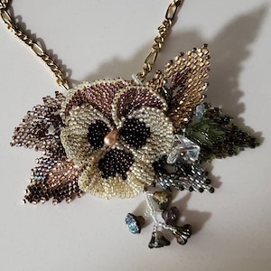 Pansy Pin or Pendant