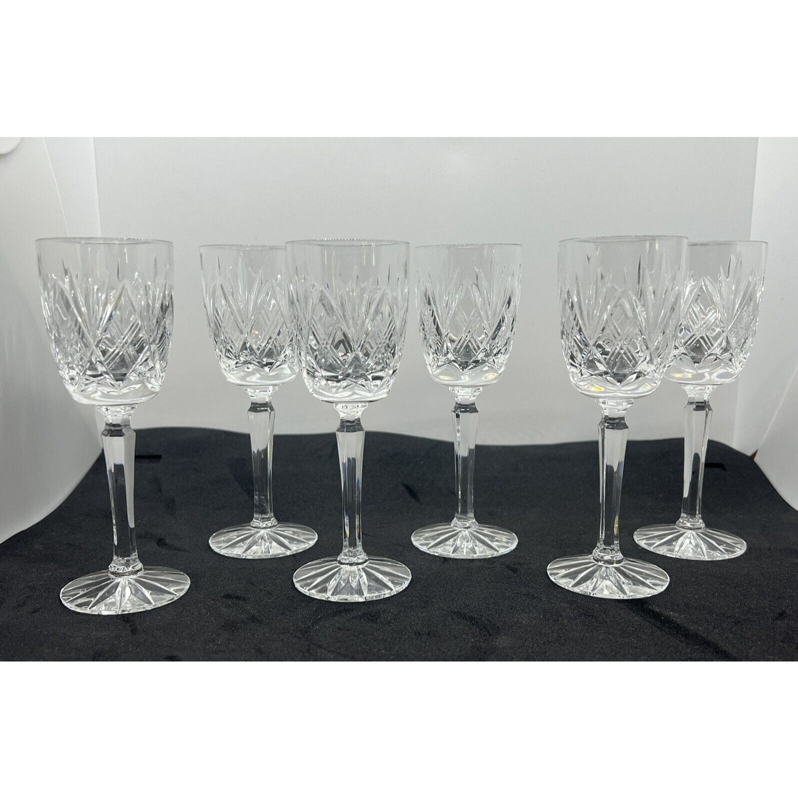 Set De 6 Verres à Liqueur Crystal Lalique Bourgueil - Style Art Deco - France - Occasion Excellente