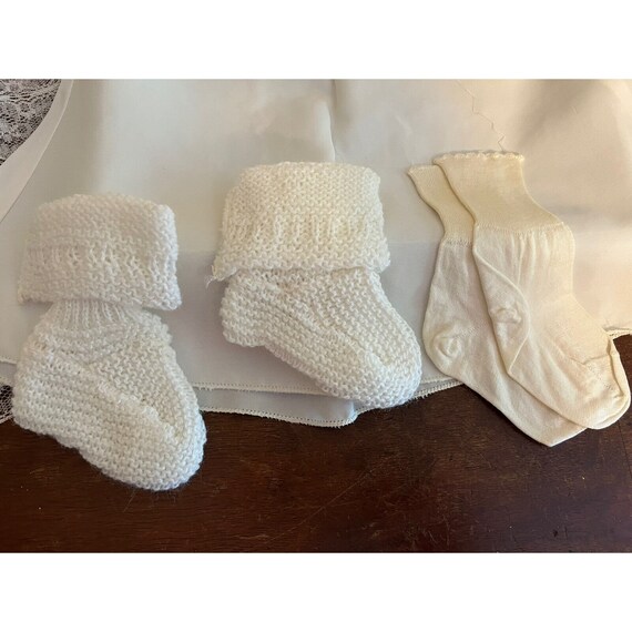 Vintage Infant Baby Christening Baptismal Set She… - image 4