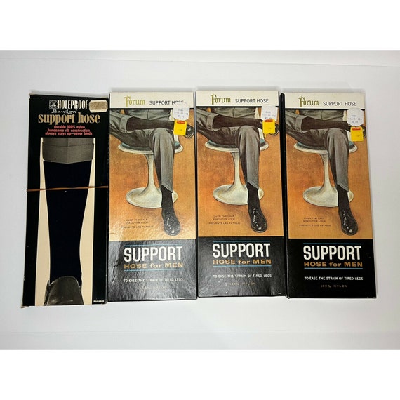 4 Nos vintage Forum Support Hose pour homme 100 nylon taille 10 11 1 2 chaussettes habillees Etsy France