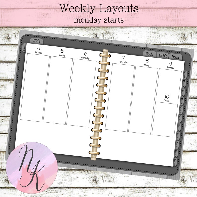 2021 Goodnotes Planner basic Digital Planner Simple Digital Etsy