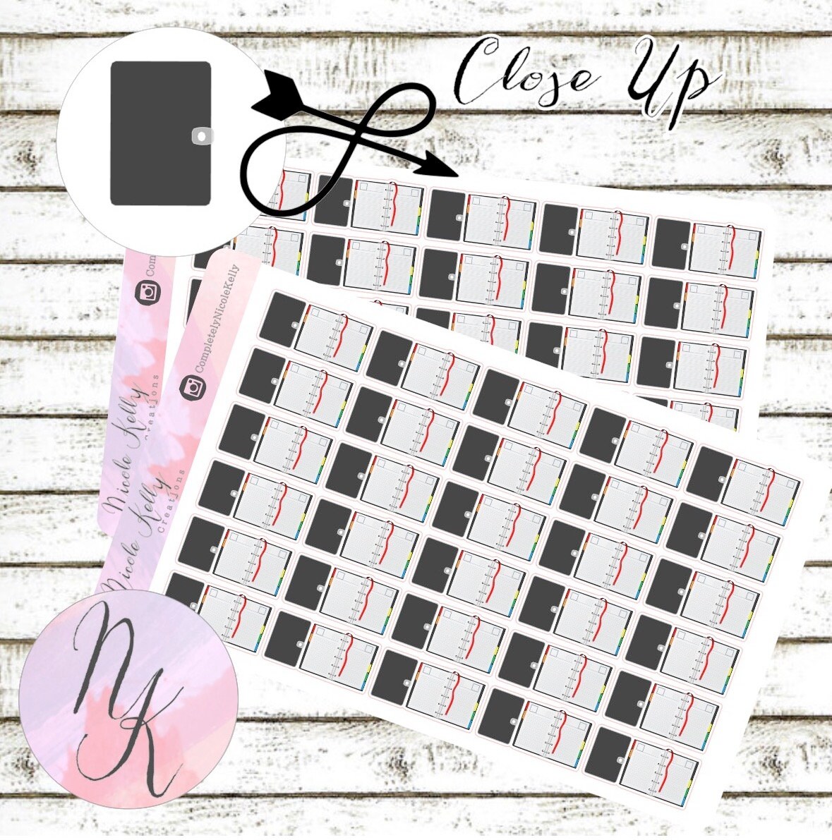 Plan Hand Sticker Papercraft Card Making & Stationery planner plan Stickers Travelers NB ...