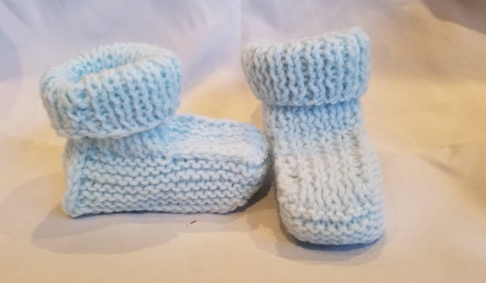 Hand Knit Baby Booties Unisex Baby Booties Newborn Baby Etsy