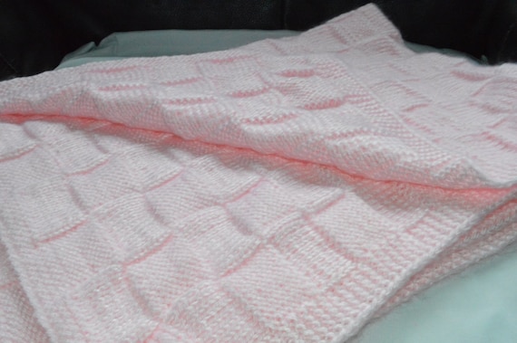 etsy knitted baby blankets