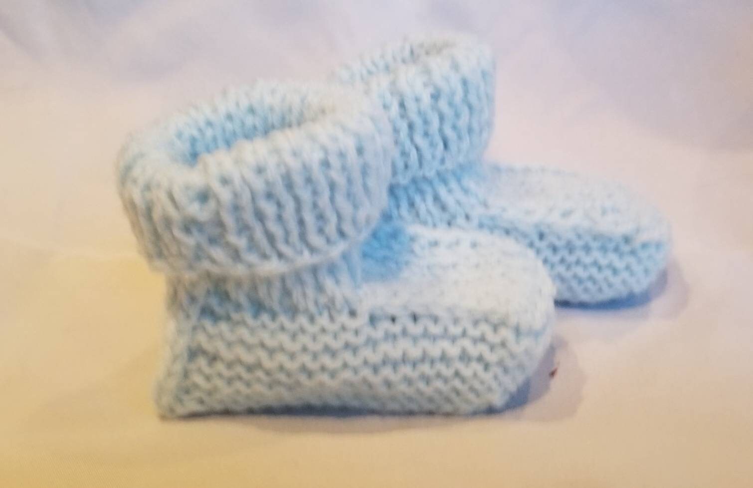 Hand Knit Baby Booties Unisex Baby Booties Newborn Baby Etsy