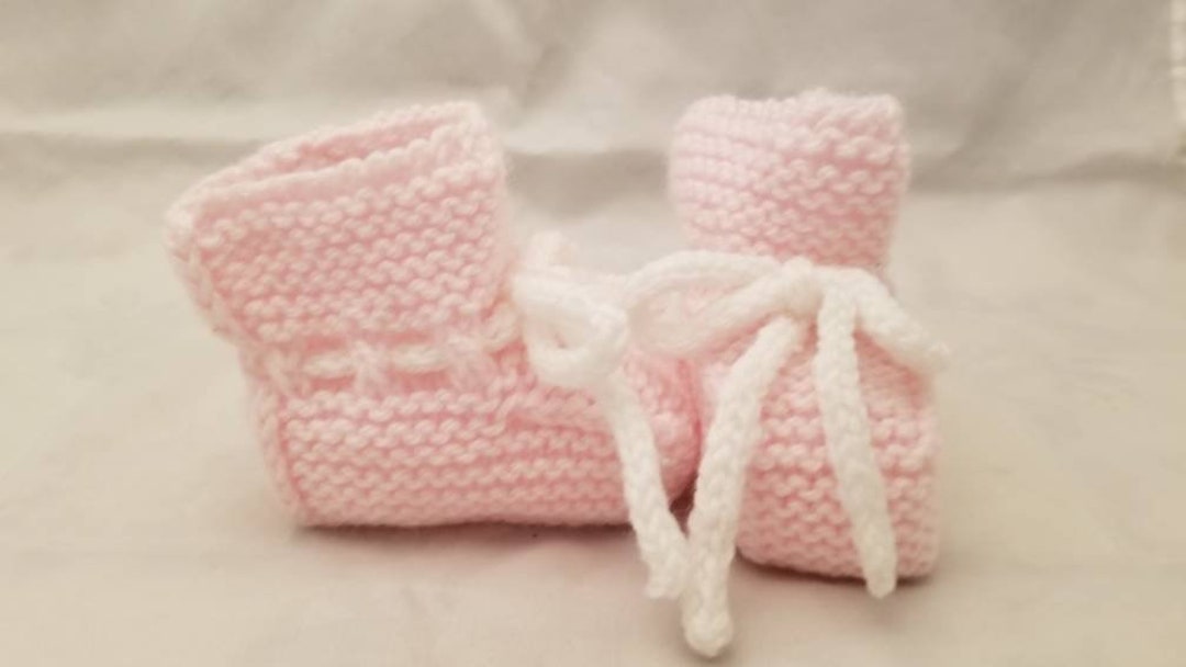 Babyhug Cotton Knit Floral Print Mittens & Booties - Pink