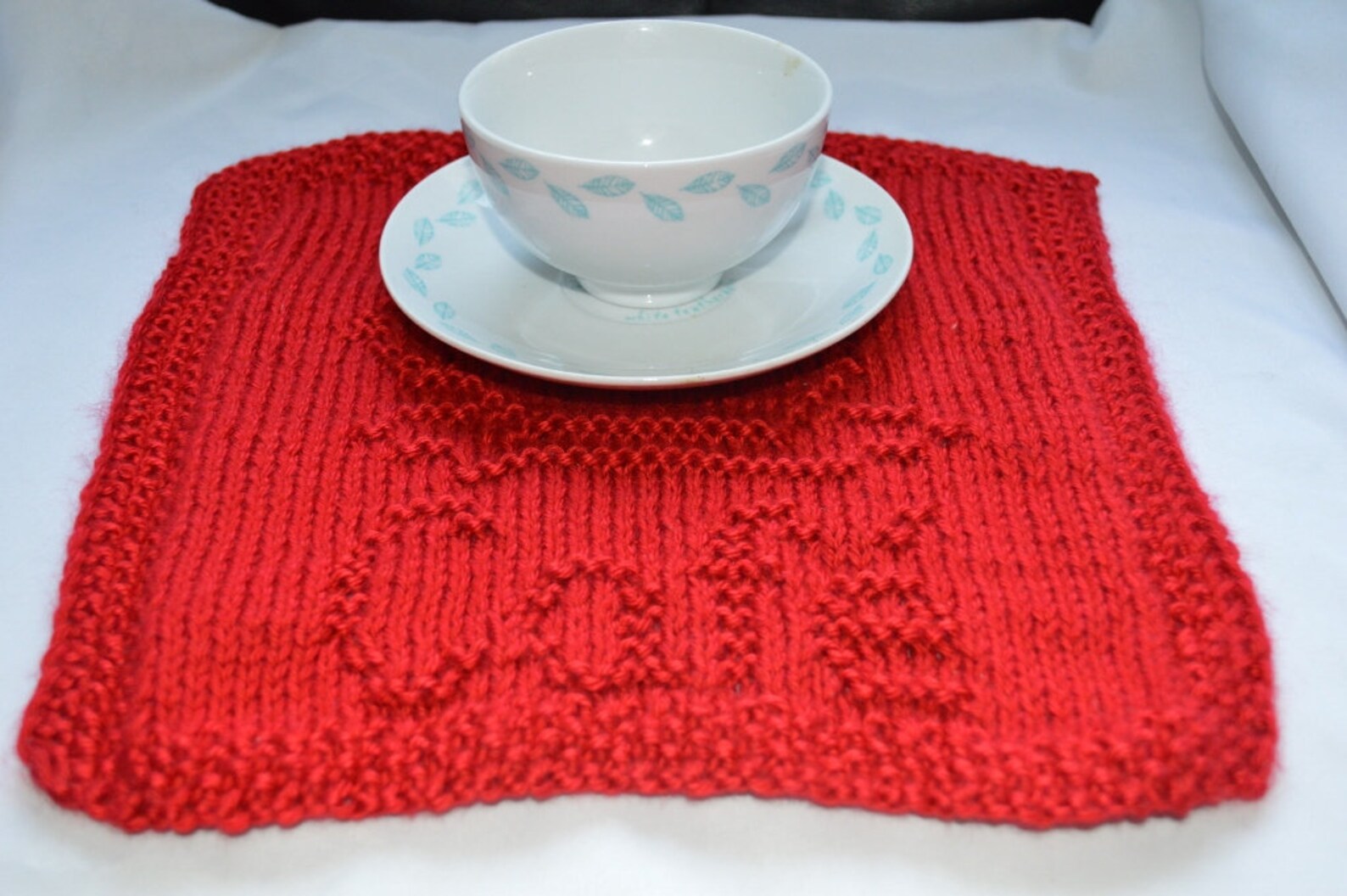 Knitted Coasters Hand Knit Placemat Knitted Dishcloths Etsy