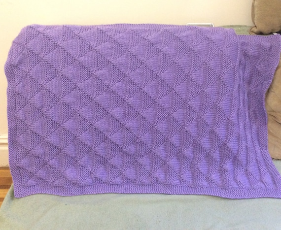 purple crib blanket