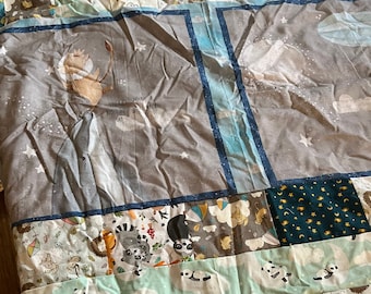 Space baby quilt