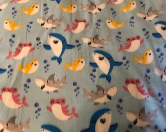 Baby shark flannel blanket