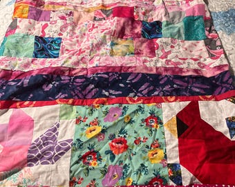 Floral throw blanket
