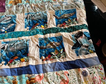 Sea animal quilt