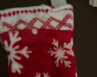 Christmas snowflake stocking