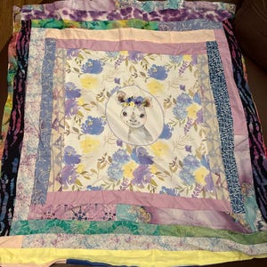 Lamb baby blanket homemade