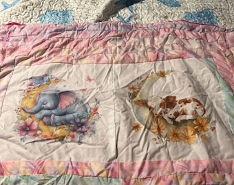 Sleeping baby animal baby blanket