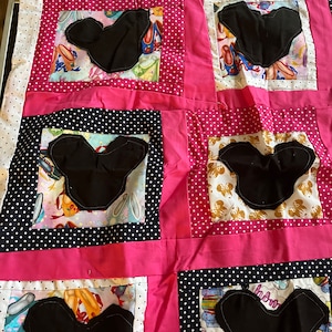 Minnie Mouse ear quilt