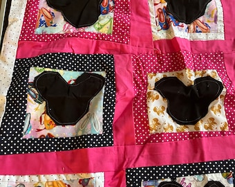 Minnie Mouse ear quilt