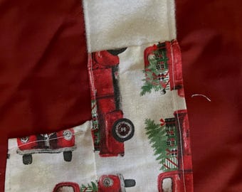 Christmas stocking table runners