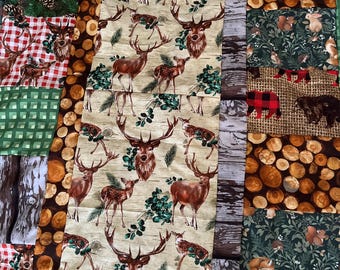 Deer throw blanket