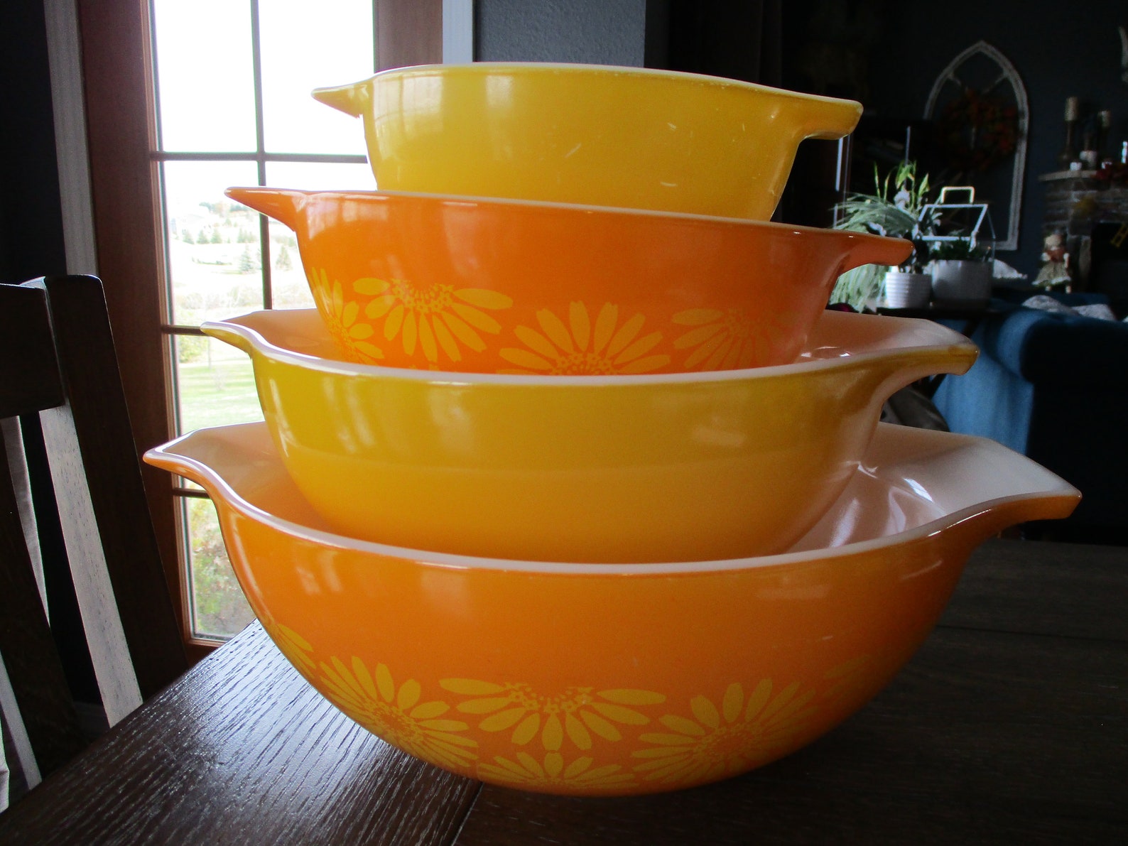 Pyrex SUNFLOWER DAISY CINDERELLA Mixing Bowl Set Daisy Etsy