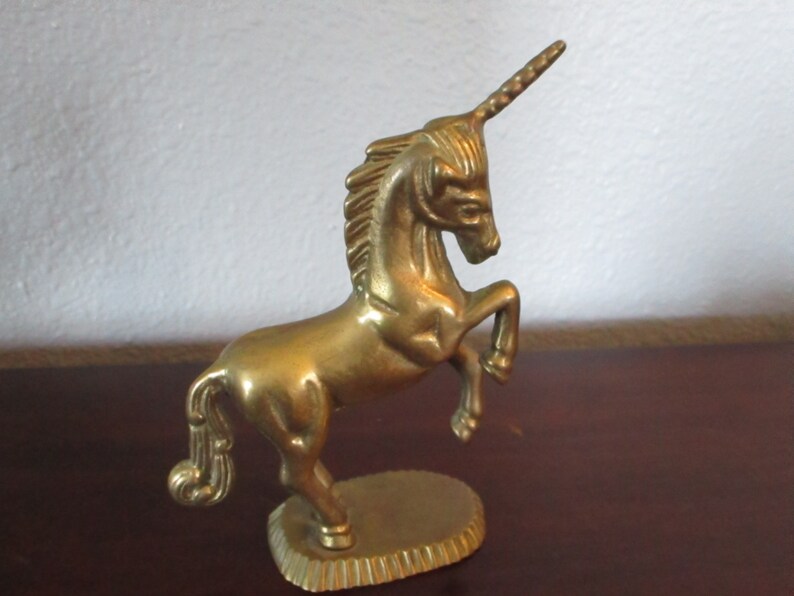 BRASS UNICORN Vintage figurine