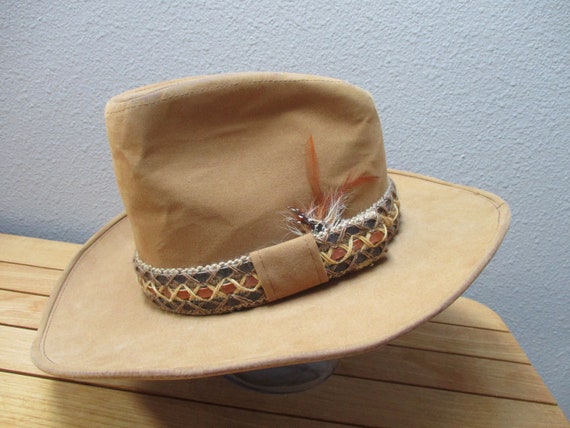 Vintage Wool Felt ADAM Cowboy Hat 