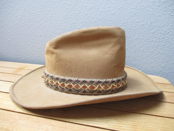 Vintage Wool Felt ADAM Cowboy Hat 