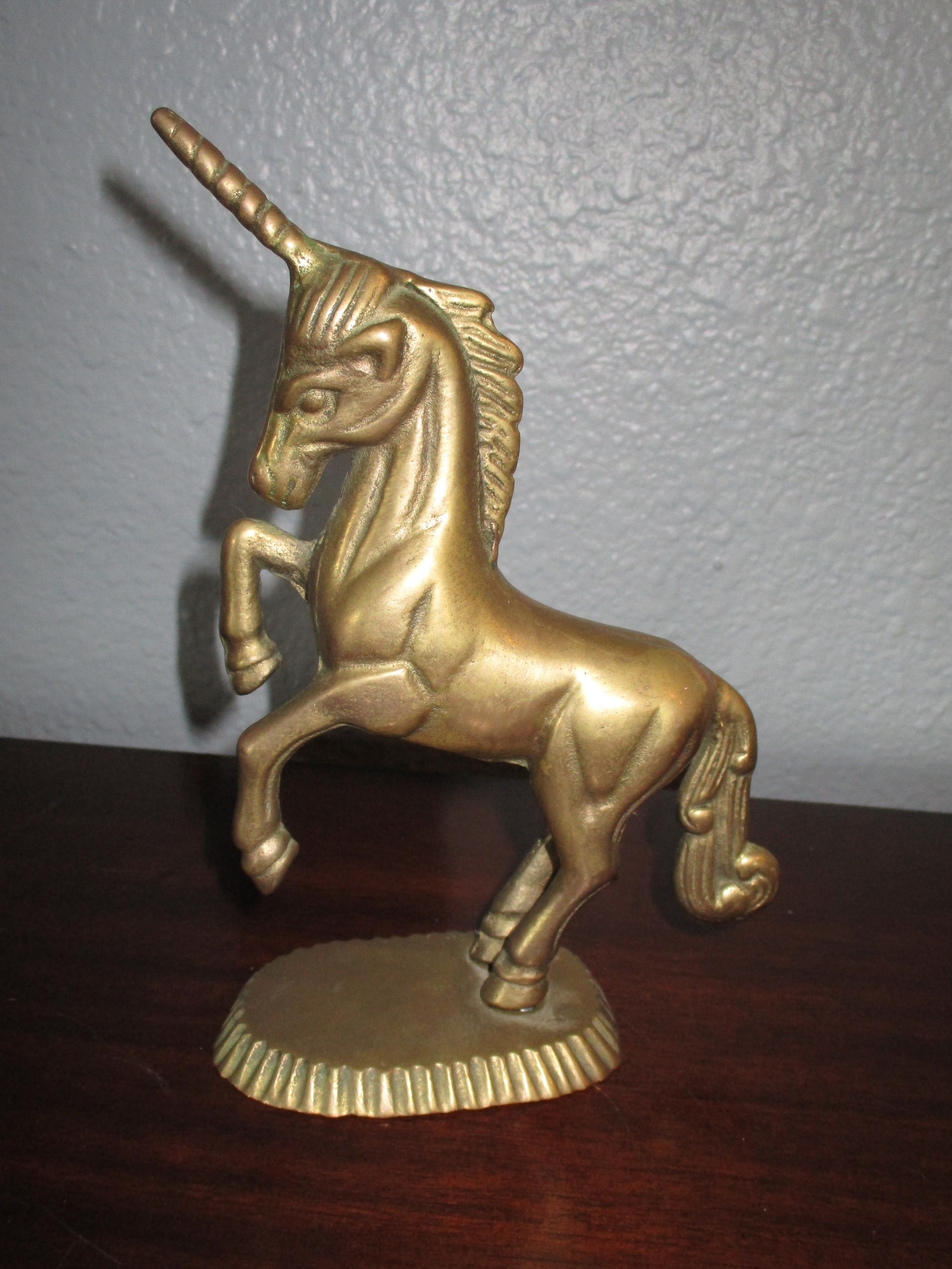 BRASS UNICORN Vintage figurine Etsy