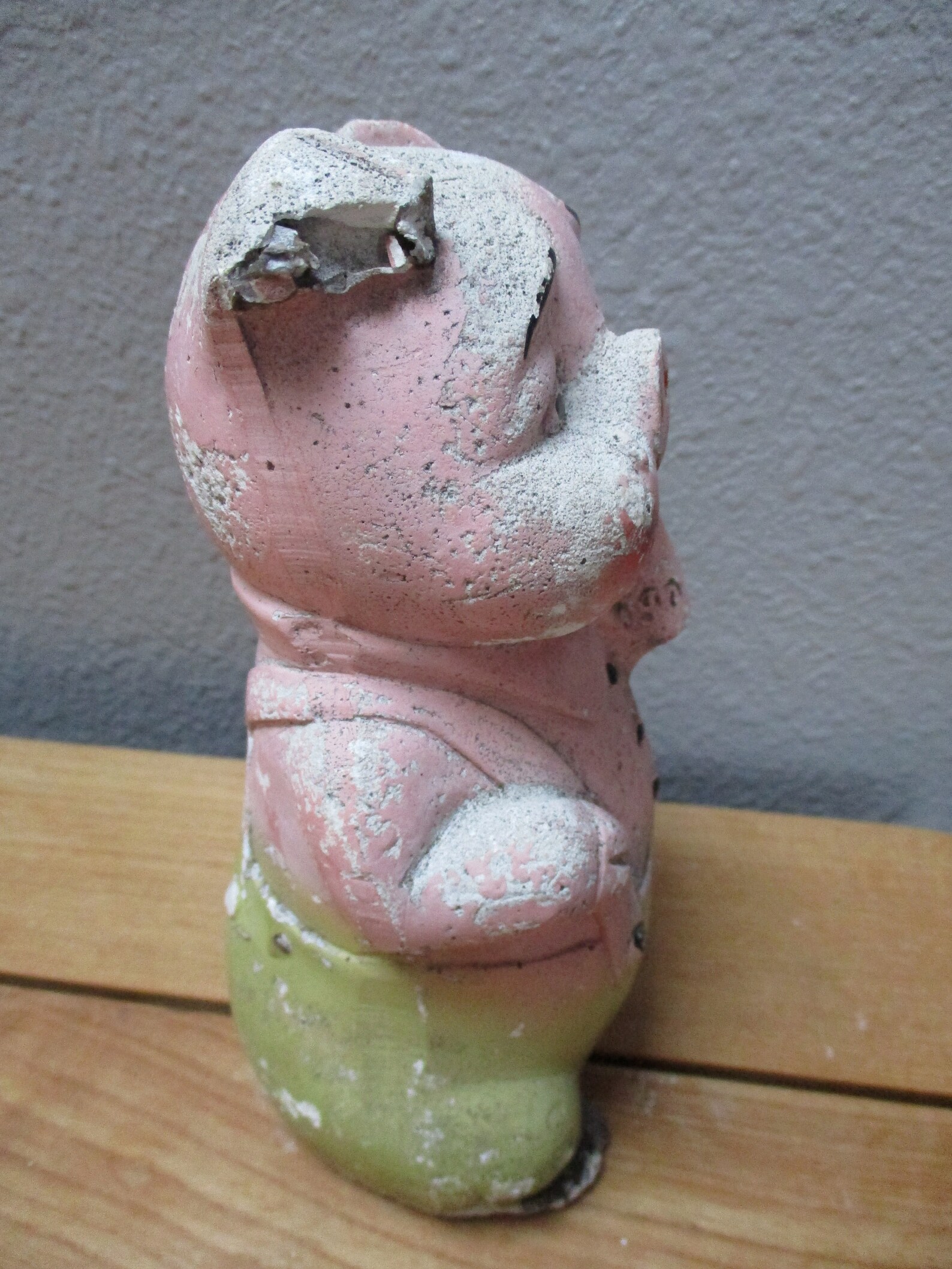 Vintage Plaster Piggy Bank Chalkware Carnival Prize Pig Crying Etsy