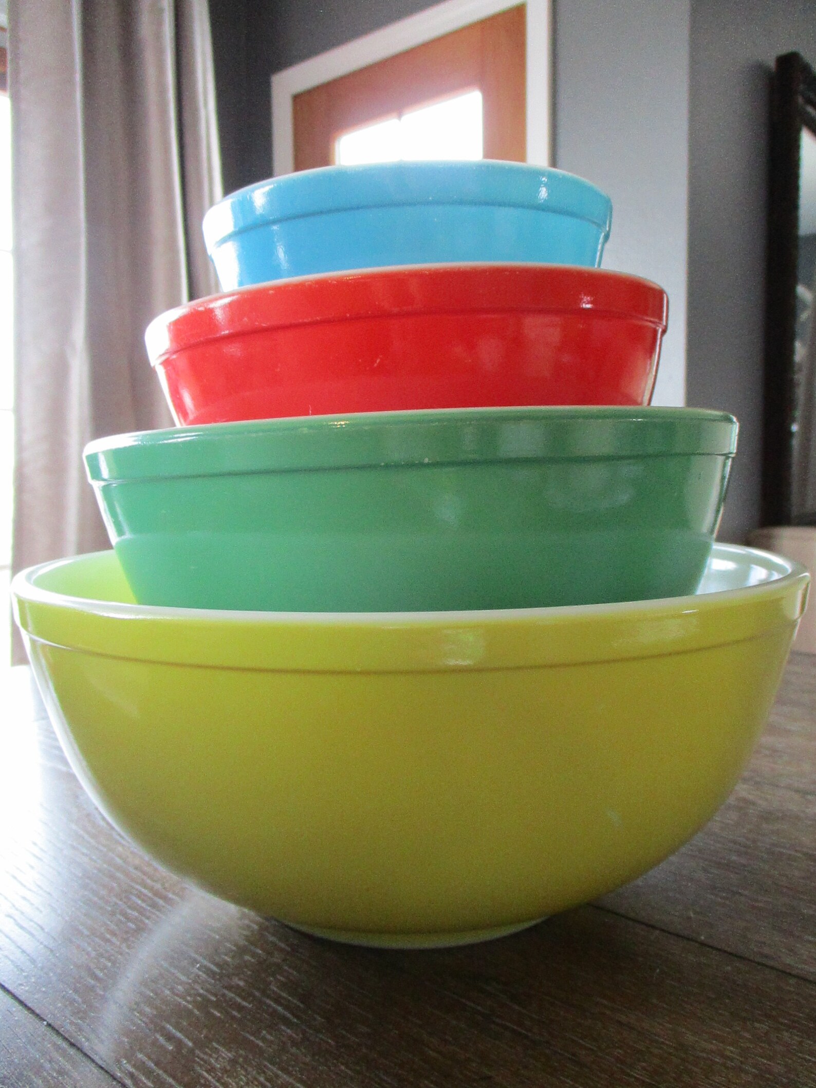 PYREX PRIMARY Colors Mixing Bowl Set NO Numbers Old Etsy