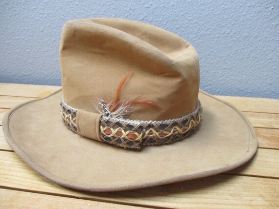 Vintage Wool Felt ADAM Cowboy Hat 