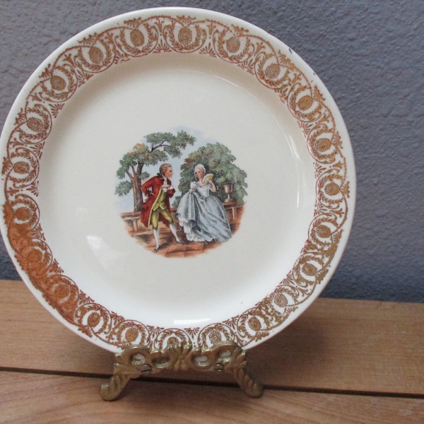 Small Decorative plate Warranted 22 Karat Gold