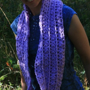 lavender Shells Infinity Scarf