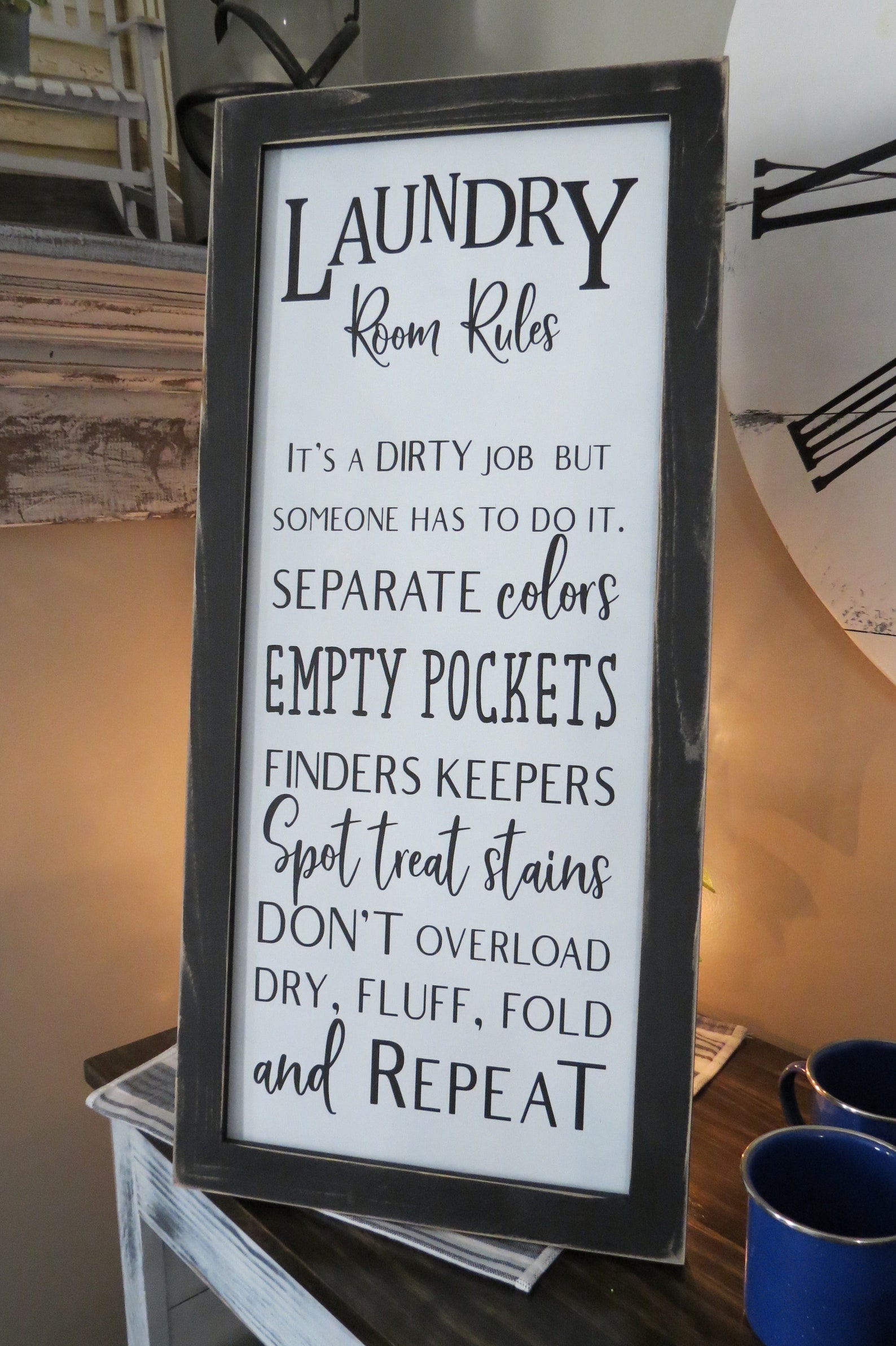 Laundry Room Sign Laundry Room Rules Laundry Room Decor Etsy