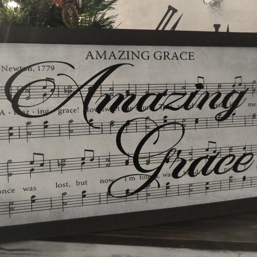 Amazing Grace Framed Wall Decor Mother's Day Gift Home Etsy
