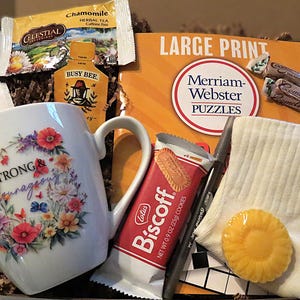 Tea and Honey Gift for Her, Sending Sunshine Box, Tea Lover Gift, Honey Set, Thoughtful Present, Wellness Gift