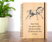 Custom Journals, Journal Notebook, Personalized Journal, Personalized Gift for Mom, Horse Journal, Wood Journal, Bound Journal, Unique Gift