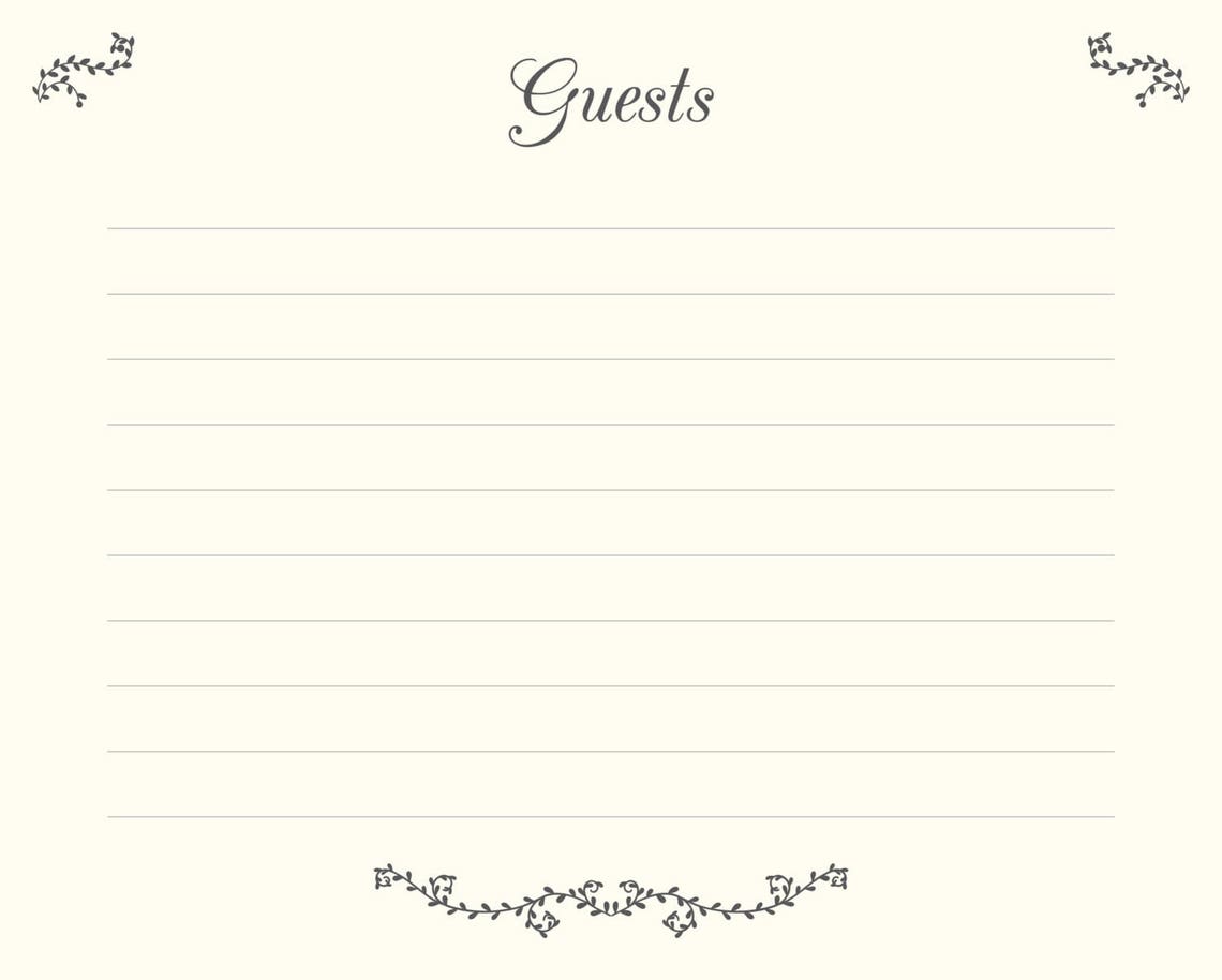 wedding-guest-book-pages-printable-file-guests-template-etsy