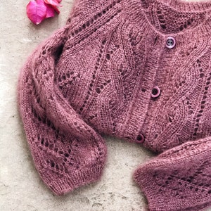 Very Berry Cardigan - KNITTING PATTERN - PDF