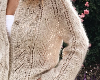 Very Berry Cardigan KNITTING PATTERN PDF New Zealand